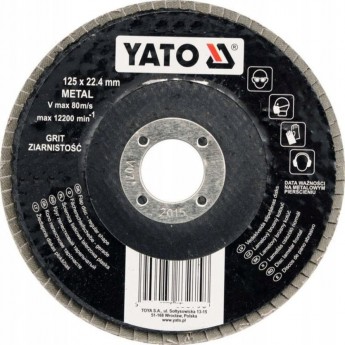 Выпуклый тарельчатый круг лепестковый YATO YT-83292