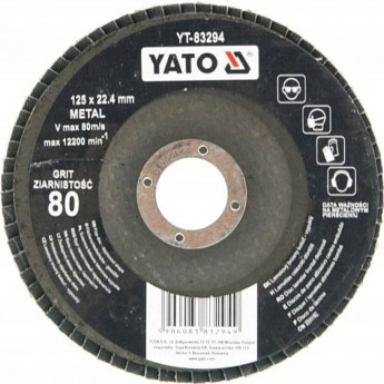 Выпуклый тарельчатый круг лепестковый YATO YT-83294